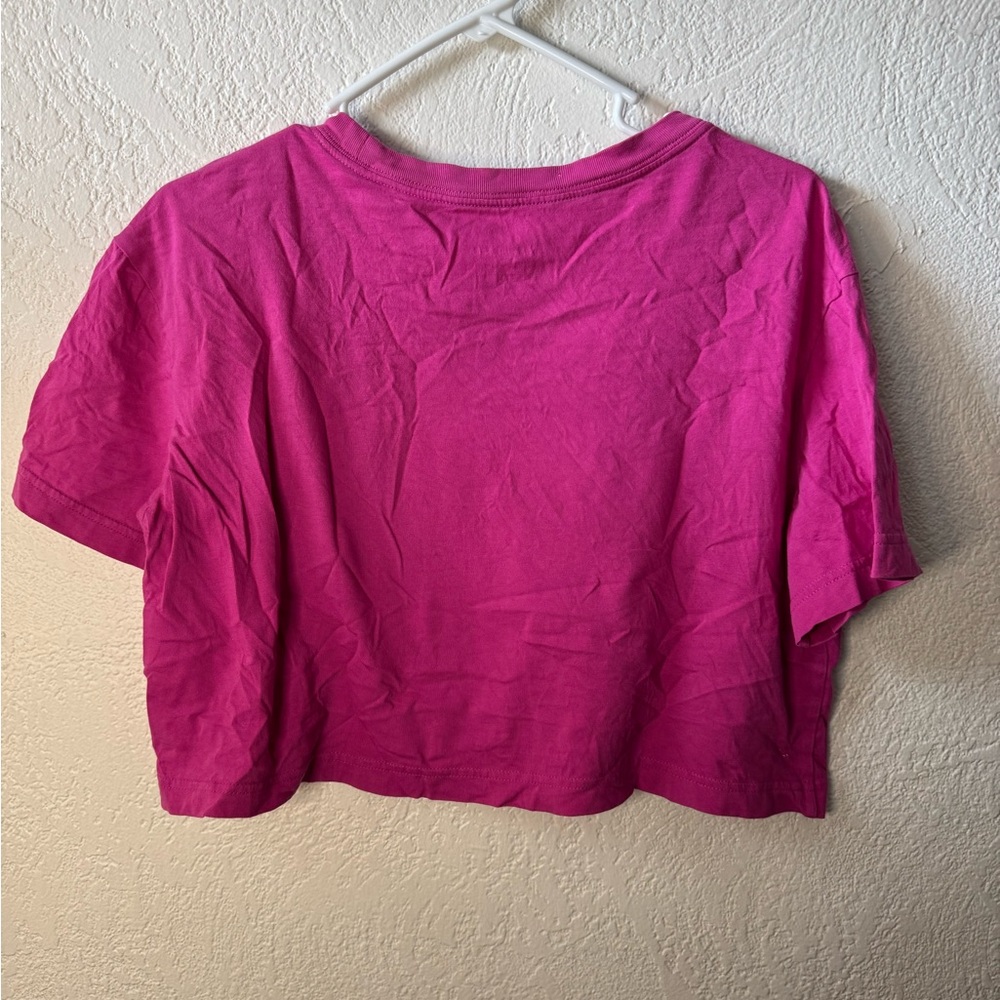 Nike Women's Pink Crop Top - Size Small - Picture 2 of 3